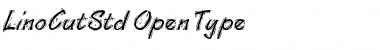Lino Cut Std Font