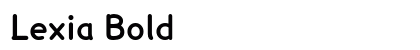 Lexia Bold preview