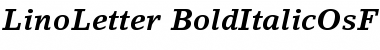 LinoLetter Bold Italic Oldstyle Figures Font
