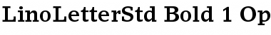 LinoLetter Std Font