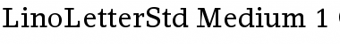 LinoLetter Std Font