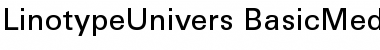 LinotypeUnivers BasicMedium Font