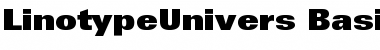 LinotypeUnivers BasicXBlack Font