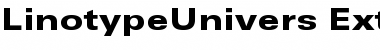 LinotypeUnivers ExtdBlack Font LinotypeUnivers ExtdBlack Font
