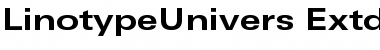 LinotypeUnivers ExtdBold Font