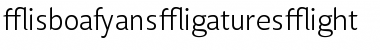 Lisboa Sans Ligatures Light Font