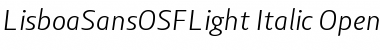 Lisboa Sans OSF Light Font