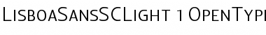 Lisboa Sans SC Light Regular Font
