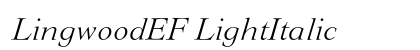 LingwoodEF LightItalic preview