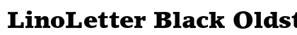 LinoLetter Black Oldstyle Figures Preview
