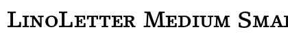 LinoLetter Medium Small Caps & Oldstyle Figures Preview