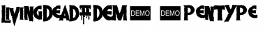 Living Dead 2 DEMO Font