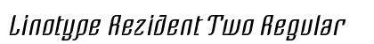 Linotype Rezident Two Regular preview
