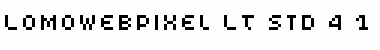 LomoWebPixel LT Std 4 Regular Font
