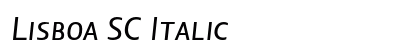 Lisboa SC Italic Preview