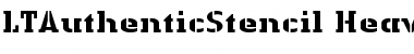 LTAuthenticStencil Regular Font LTAuthenticStencil Regular Font