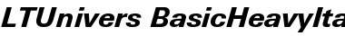 LTUnivers 731 BasicHeavyIt Font LTUnivers 731 BasicHeavyIt Font