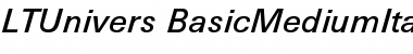 LTUnivers 531 BasicMediumIt Font