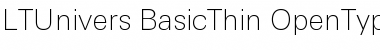 LTUnivers 230 BasicThin Font