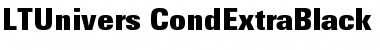 LTUnivers 920 CondXBlack Font