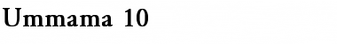 Download Ummama 10 Font Download Ummama 10 Font