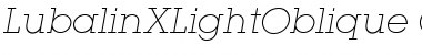 Lubalin XLightOblique Font