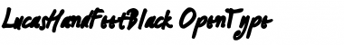 LucasHandFeetBlack Regular Font
