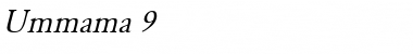 Download Ummama 9 Font Download Ummama 9 Font
