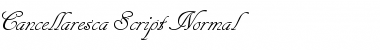 Cancellaresca Script Normal Font