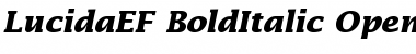 LucidaEF BoldItalic Font