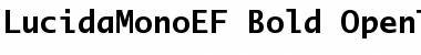 LucidaMonoEF Bold Font LucidaMonoEF Bold Font