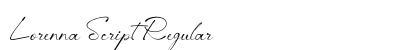 Lorenna Script Regular preview