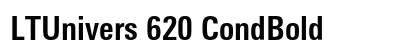 LTUnivers 620 CondBold Preview