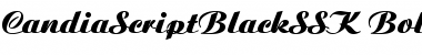 CandiaScriptBlackSSK Bold Font