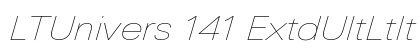 LTUnivers 141 ExtdUltLtIt Preview