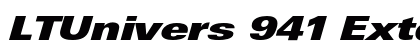 LTUnivers 941 ExtdXBlackIt Preview