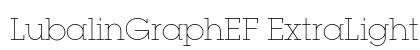 LubalinGraphEF ExtraLight Preview