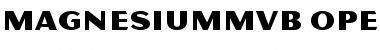 Magnesium MVB Regular Font