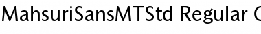 Mahsuri Sans MT Std Regular Font Mahsuri Sans MT Std Regular Font