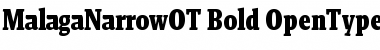 Download Malaga Narrow OT Font