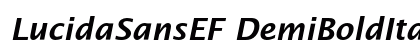 LucidaSansEF DemiBoldIta Font LucidaSansEF DemiBoldIta Font Preview