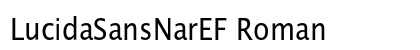 LucidaSansNarEF Roman Font LucidaSansNarEF Roman Font Preview