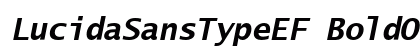 LucidaSansTypeEF BoldObl Font LucidaSansTypeEF BoldObl Font Preview