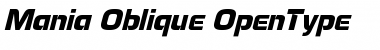 Download Mania-Oblique Font