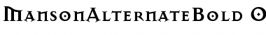 MansonAlternate Bold Font MansonAlternate Bold Font