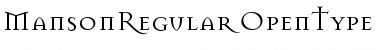 Manson Regular Font Manson Regular Font
