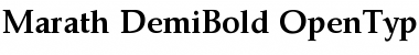 Marath-DemiBold Regular Font