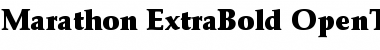 Marathon-ExtraBold Regular Font