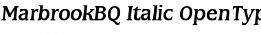 Download Marbrook BQ Font