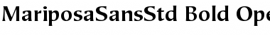 Mariposa Sans Std Bold Font